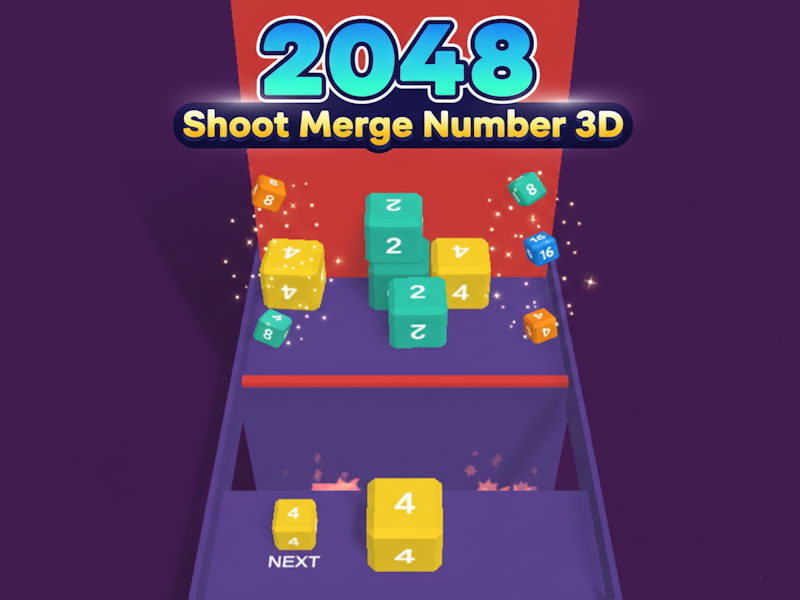 2048 Shoot Merge Number 3D 🕹️ Play online on SGameS