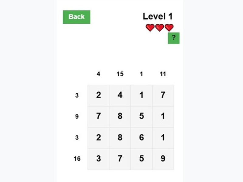 Number Sums — Free Online Game | SGameS