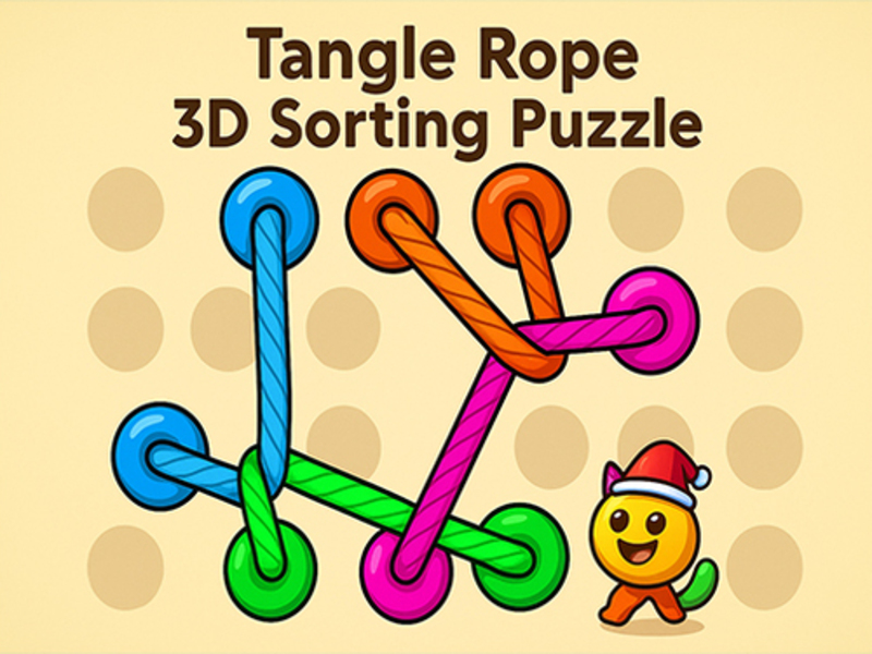 Visual Rope Puzzles Hazel Tangle Rope 3D: Sorting Puzzle — Free Online Game | SGameS