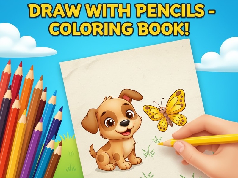 Draw with Pencils — Coloring Book! — Free Online Game | SGameS