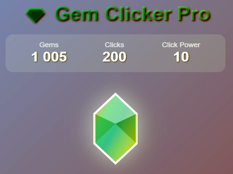 Session 77 Clicker Gem clicker pro 🕹️ Cheza mtandaoni kwenye SGameS