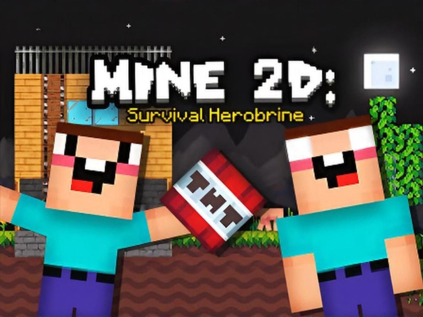 Mine 2D Survival Herobrine(我的 2D 生存 Herobrine)免费在线游戏 | SGameS