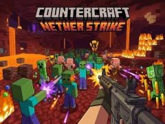 Cluiche Countercraft Nether Strike ar líne