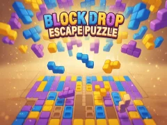 Block Drop Escape Puzzle — бесплатна онлајн игра