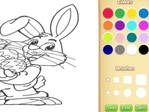 Easter Bunny Coloring Book for Kids