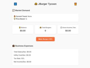 Jburger Tycoon