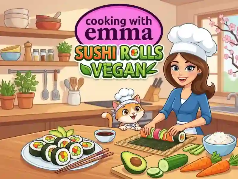 Cooking With Emma Sushi Rolls vegan — juego gratis online