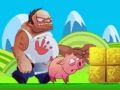 Pink Running Pig