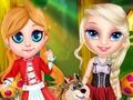 Little Elsa In Red Hood 