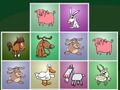 Farm animals matching puzzles 