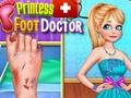Doctor treating princess's leg 