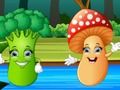 Meeting with vegetable cards 