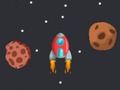 Rocket in space 