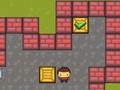 Child and boxes 