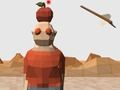 Archery at an apple 