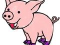Pig coloring book 