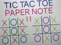 Tic Tac Toe Paper Note II 