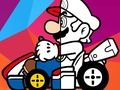 Mario Driving Coloring Book 