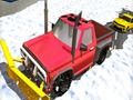 Winter Snow Plow Jeep Driving 