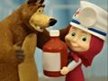 Girl and Bear Fun Time 
