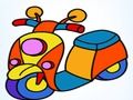 Cute Bike Coloring Book 
