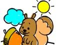 Squirrel Coloring Book 