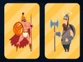 Spartan And Viking Warriors Memory 