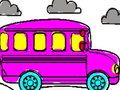 School Bus Coloring Book 