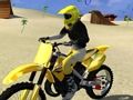 Motorcycle Beach Stunt 