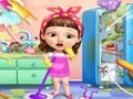 Sweet Baby Girl Cleanup Messy House 