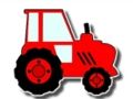 Easy Kids Coloring Tractor 