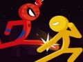 Police Stick Man Wrestling Fighting Police Stick Man Wrestling Fighting