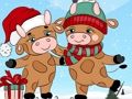 Cute Christmas Bull Difference 