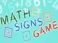 Math Signs Game 
