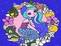 Mermaid Coloring Book Glitter 