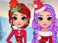 Rainbow Girls Christmas Outfits 
