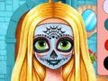 Sister's Halloween Face Paint 