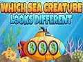 Which Sea Creature Looks Different 