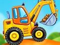 Games about trucks building a house 