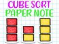 Cube Sort Paper Note 