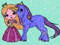Girls Coloring Book Glitter 