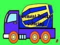 Cement Trucks Coloring 