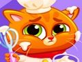 Lovely Virtual Cat At Restaurant 