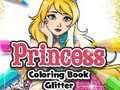 Princess Coloring Book Glitter 