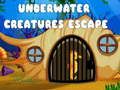 Escape of underwater creatures 