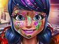 Dotted girl new year makeup 