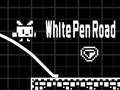 Road with a white pen 