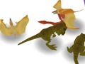 Dinosaurs Merge and Fight 
