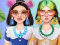 Fashionable maximalist makeup 