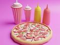 Coloring Book: Pizza 